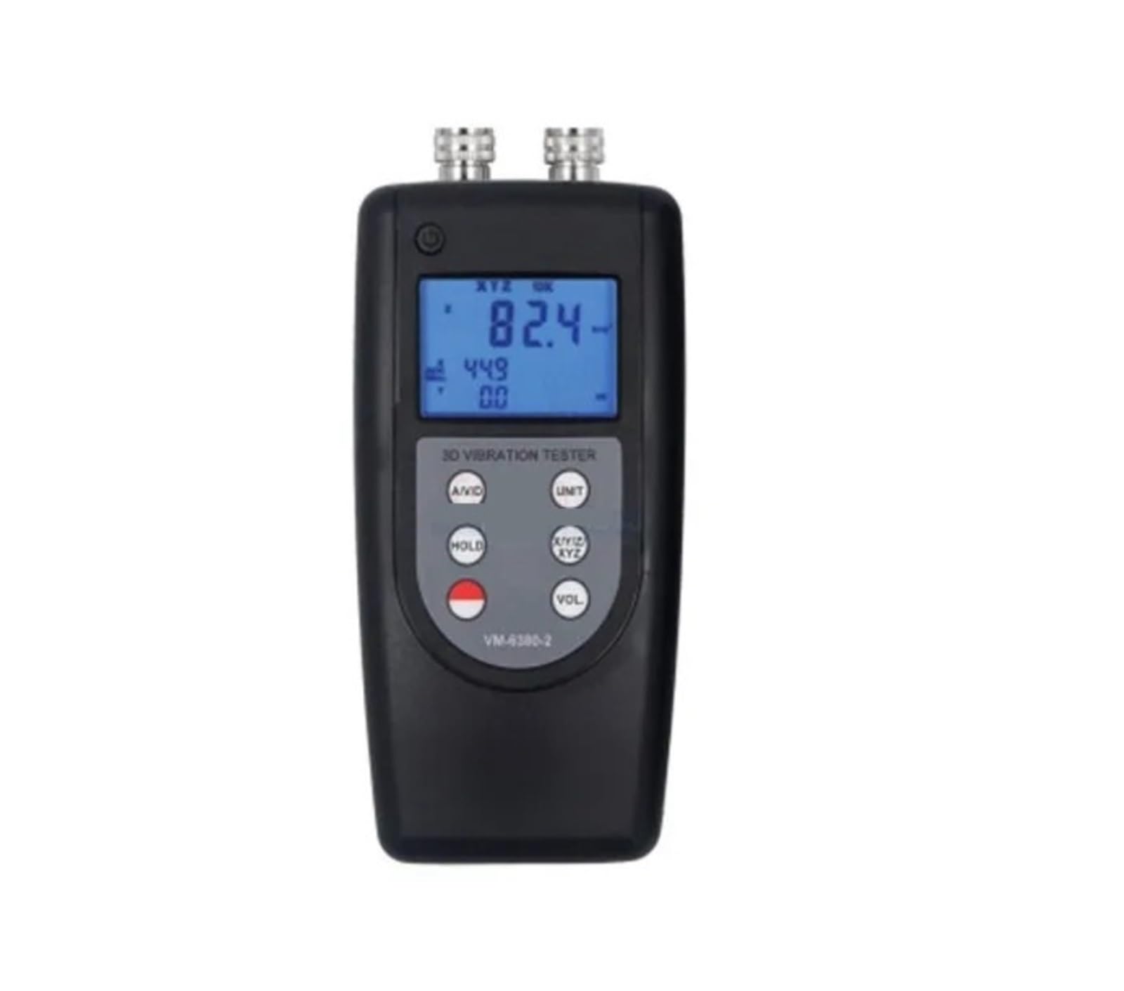 miernik wibracji, Miernik drgań, cyfrowy wibrometr ręczny VM-6380-2 Dwukanałowy miernik
