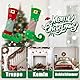 Tyafzzn 2Pcs Weihnachtsstrümpfe, Personalized Christmas Stockings, Nikolausstiefel zum Befüllen, für Weihnachtsbaum, Kamin, Familie Ornamente