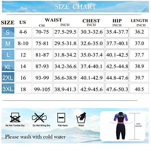 Ctrilady Wetsuit Shorty Wetsuit For Women 1.5Mm Neoprene Short Sleeve Diving Suits With Back Zipper Uv Protection Full Body Swimwear For Swimming Diving Surfing Kayaking Snorkeling (Black, Large) #TOP6