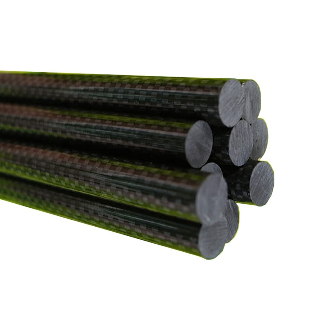 Pręt z włókna węglowego 3K, długość 500 mm, 2 szt., pręt z czystego włókna węglowego, błyszcząca powierzchnia(10x500mmx2pcs)