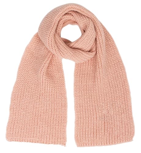 CaySep Kids Winter Warm Knit Scarf Soft Stretch Knitted Neck Scarves Fashion Solid Color Scarf for Toddler baby Boys Girls