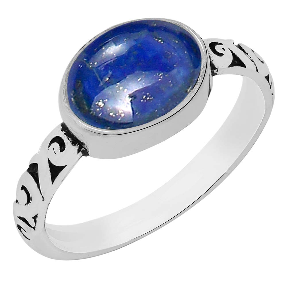 925 Silver Plated925 Silver Plated 3.10Cts Oval Shaped Natural Gemstone Rings For Women, Birthstone Ring Jewelry Gift For Women Mom Wife