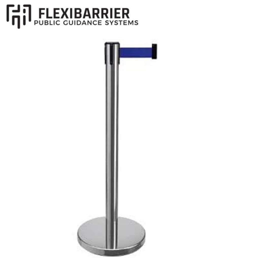 Lot de 2 barrières de contrôle de foule rétractables - Barrière de file d'attente - Barrière de sécurité
