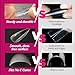 UNA GELLA Long Stiletto Nail Tips 504PCS, Full Cover Pre-Etched Long Stiletto Clear Fake Nails Tips, Sturdy Acrylic Press on Nails, No C Curve Soft Gel Tip for Nail Extension DIY Nail kit 12 Sizes