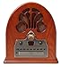 Crosley CR32CD Cathedral Retro AM/FM Radio and CD Player with Full-Range Stereo Speakers, Paprika