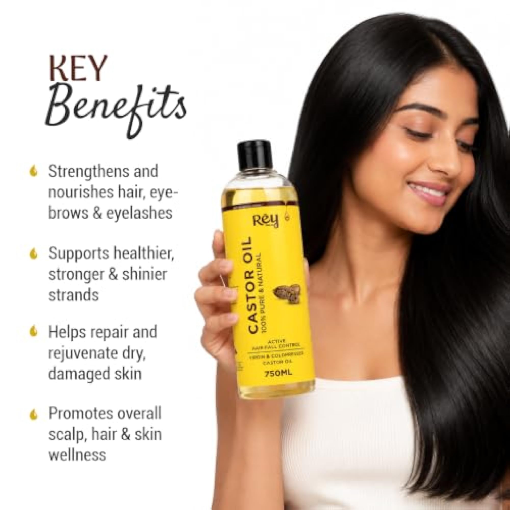 Cold Pressed Castor Oil, 750ml