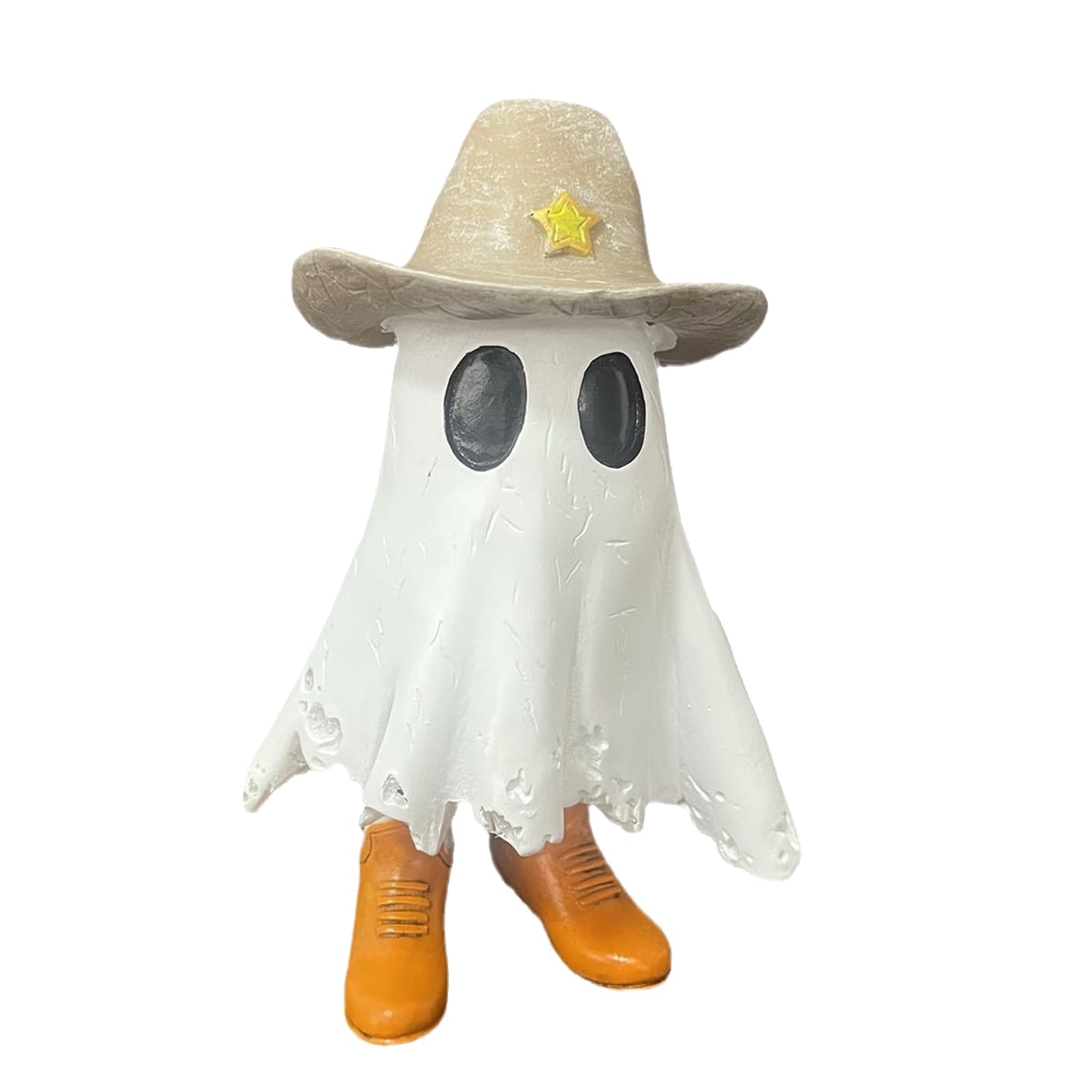 Snorvixre Intricate Cowboy Specter, Resin Statue Halloween Party Decoration for Porch Living Room Indoor Outdoor Home Accent Halloween Haunting Decor