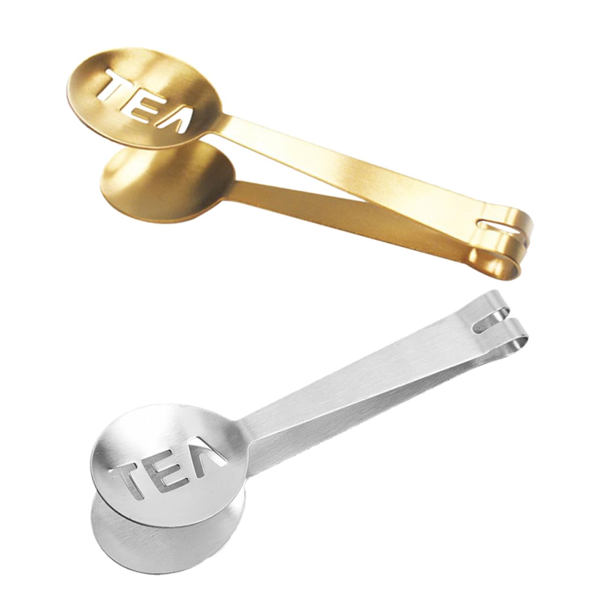 GLEAVI Elegant Tea Clip Set Stainless Steel Tongs Squeezer Spoon Holder Perfect for Tea Lovers