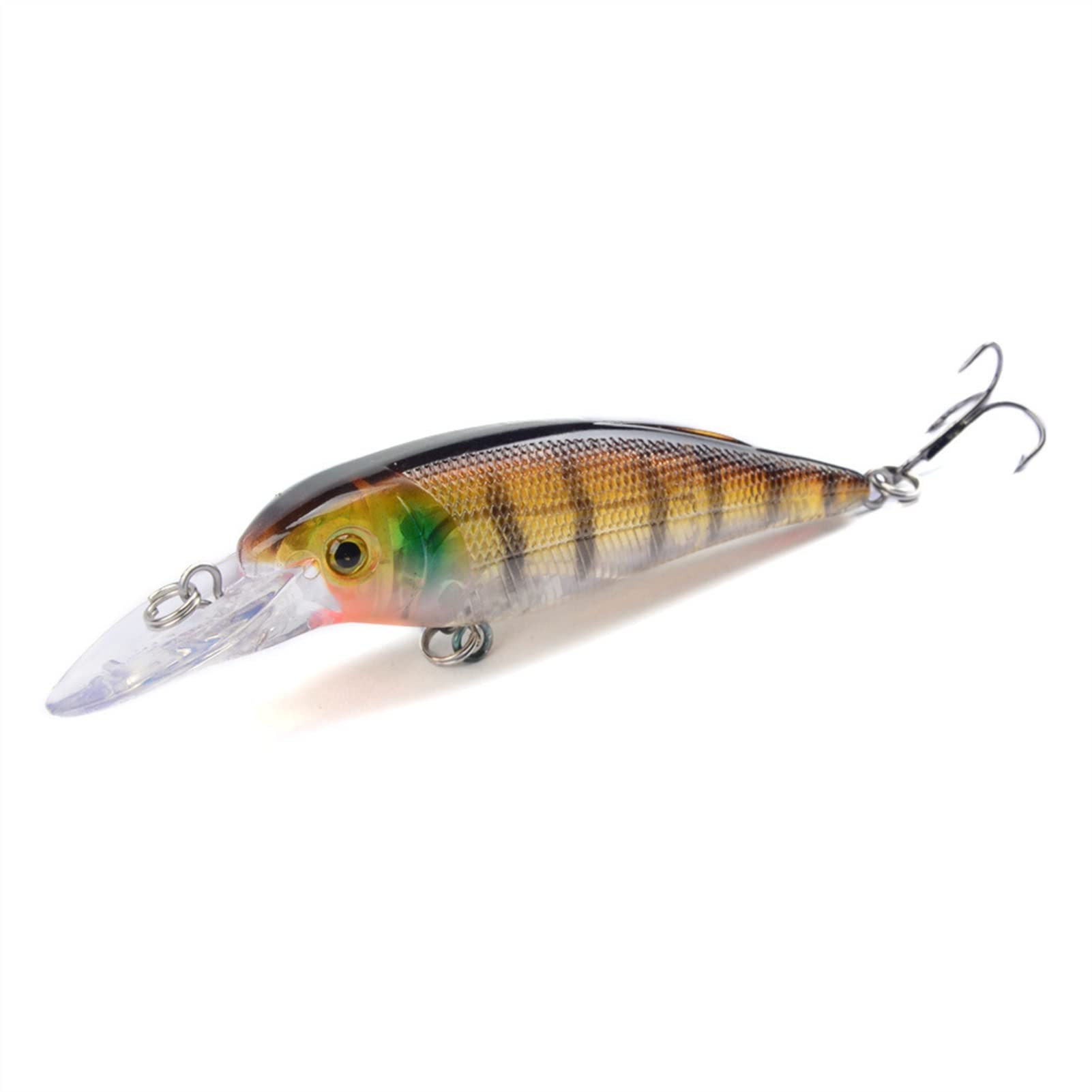 Señuelos de Pesca Blandos, Señuelos de Pesca 10 Uds. Señuelo de Pesca for lubinas, Peces Grandes, Cebo Duro Flotante, señuelo Crankbait for Aparejos de Pesca de Lucio, 10cm, 11g, Simple y práctico