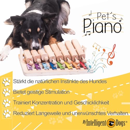 My Intelligent Dogs Interaktives Hundespielzeug Intelligenz - Intelligenzspielzeug für Hunde & Katze - Interaktives Spielzeug Hund, Katzenspielzeug - Denkspiele für Hunde - Piano