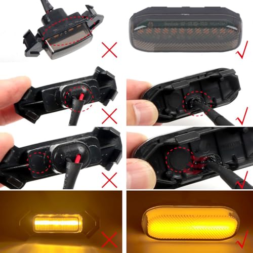 Image of HIGH FLYING for Toyota RAV4 2019-2025 Car Accessories Front Center Grille Insert LED Lights ABS 4pcs Amber Lense (Not Suitable For Prime & Adventure)