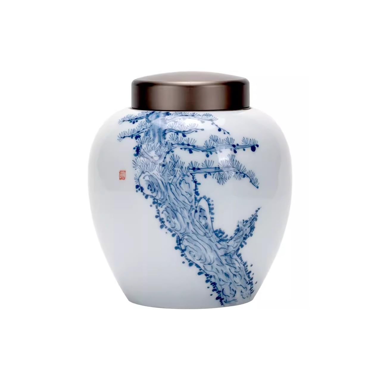 Organizer na torebki na herbatę Pojemnik do przechowywania herbaty Ręcznie malowane duże puszki na herbatę, domowe białe porcelanowe puszki do przechowywania herbaty, ceramiczne puszki na herbatę i m