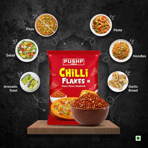 Image of Pushp Oregano & Chilli Flakes Combo Value Pack | 500g Each - 1kg Total | Perfect Seasoning for Pizza, Pasta, Sandwich & Snacks