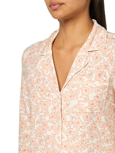 Image of Amazon Essentials Women's Long Sleeve Cotton Modal Pajama Set, Loungewear with Full-Length Bottom