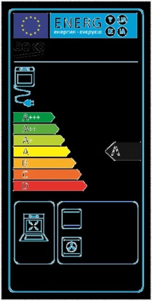 Forno Elettrico Ventilato 72 Litri Classe A colore Nero - BBIE11100B [Classe di efficienza energetica A]