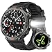 Montre intelligente militaire pour homme avec GPS intégré avec lampe de poche LED, boussole, étanche à 3 ATM, montre intelligente tactique robuste avec texte et appel, traqueur d'activité HD de 1,44