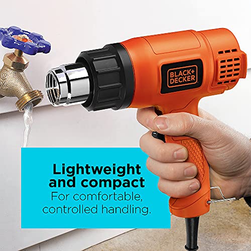 Black+Decker Heat Gun, 1350 Watt, Dual Temperature Settings, Corded (Hg1300) #TOP4