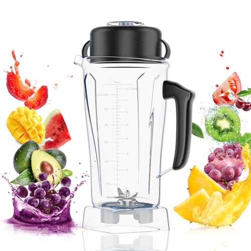 JUBAOPEN For Vitamix Blender Pitcher 64oz,Replace for Vitamix blender cup 5200 5000 6500 7500 Pro500...