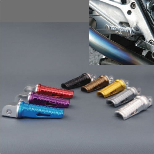 DURA-BOLT SPフロントステップペグ ピン径:φ8/ホルダー幅:20mm ジュラルミン メタルグレー 2本 NSP120MG