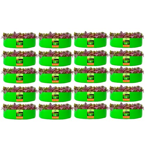 Image of Kingwell grow bags 18x6 inches pack of 20 Grow Bag For Terrace Garden Leafy Vegetable Plant Grow Bags Fruits Growing Containers For terrace Gardening