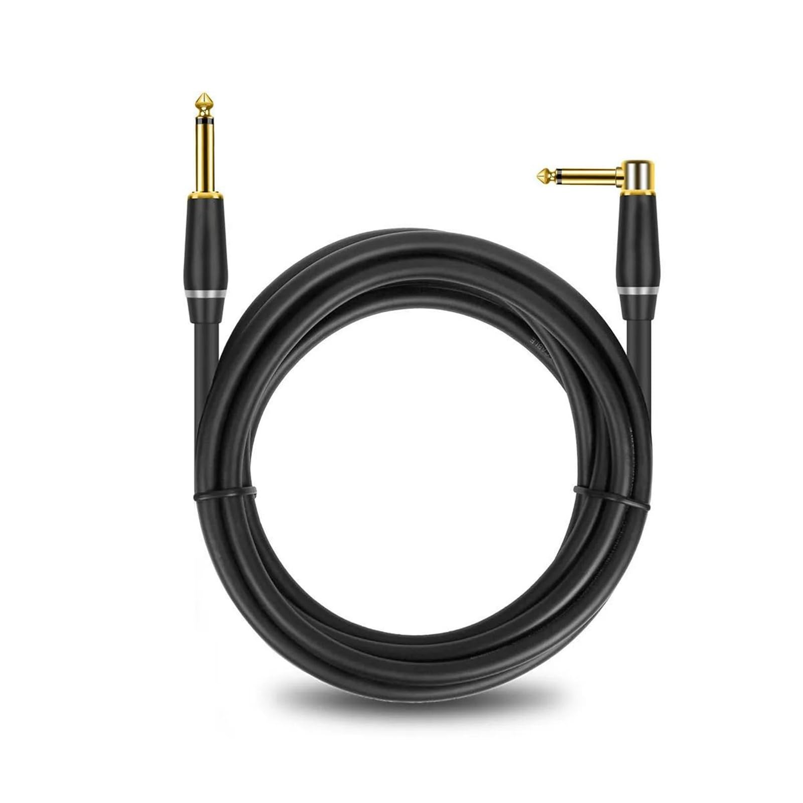 Cable de guitarra Cable de guitarra de 6,5 mm en ángulo recto a cable de instrumento recto(1m)