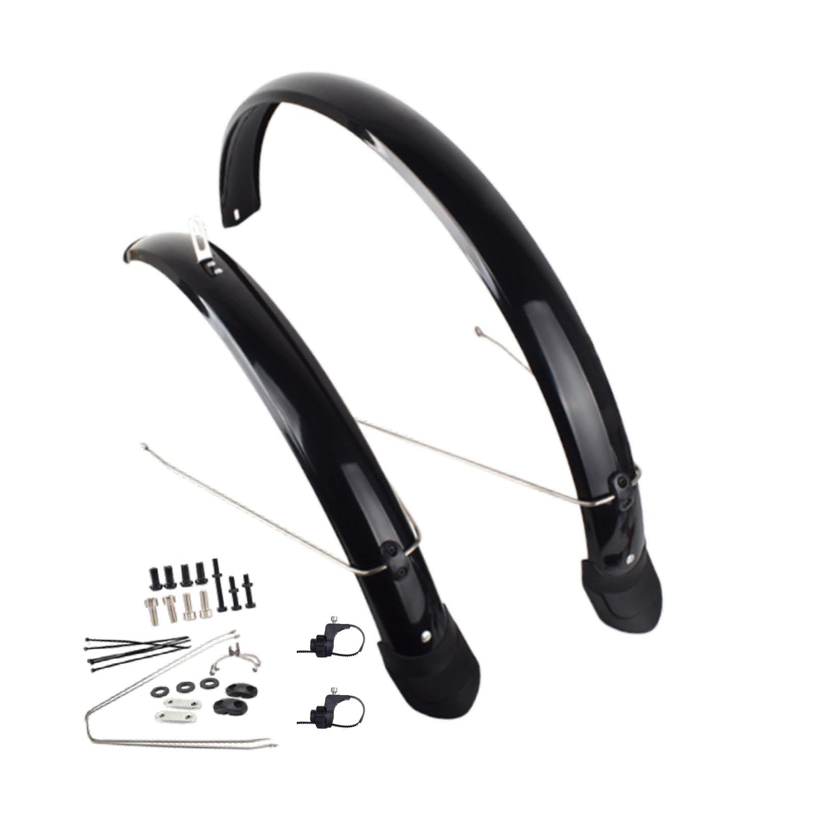 Colaxi Mountain Bike Mudguard Front Rear Set Bike Mudflap Repair Practical Accs Portable Bicycle Mud Guard for Riding Sports Cycling, 26inch Glossy