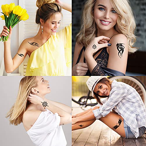 Hotoyannia 72 Sheets Tiny Temporary Tattoos Stickers, Fake Tattoos That Look Real And Last Long, Halloween Tattoos… - Image 6