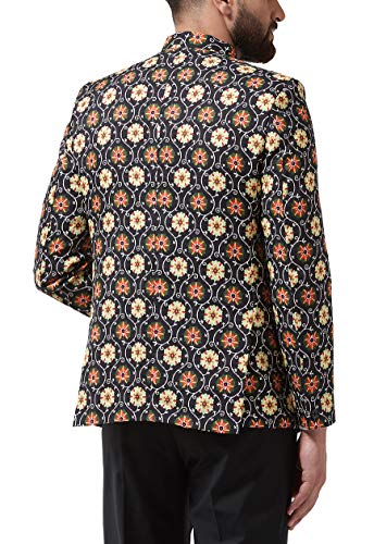 Image of SOJANYA (Since 1958 Men's Cotton Blend Printed Blazer
