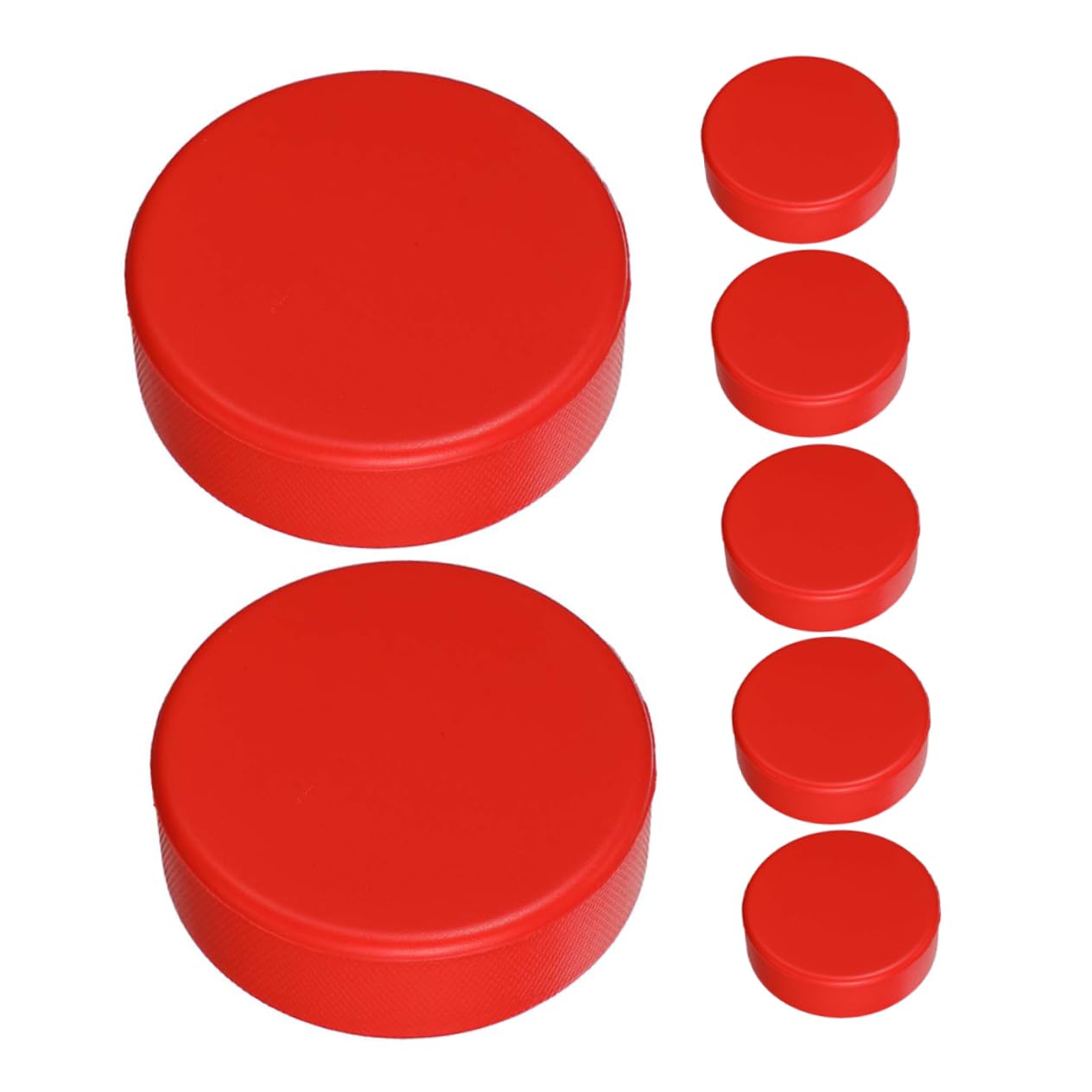 POPETPOP 7Pcs Soft PU Foam Ice Hockey Lightweight Hockey Training for Games Enhanced Grip for Fun Promotes Family Interaction