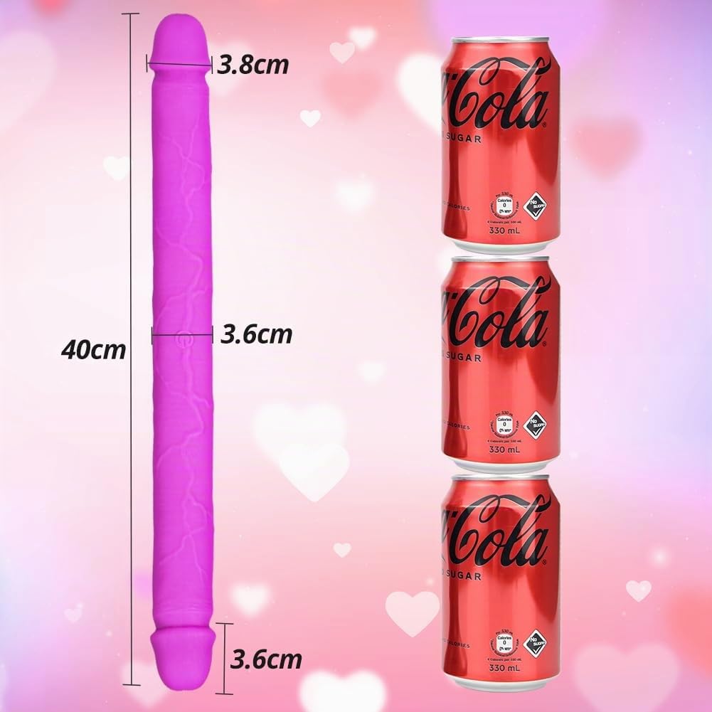 SXOVO Doppio Vibratore Da 40 Cm Con Telecomando Vibratore Per Il Punto G Per Lei Durante Il Sesso Giocattoli Sessuali Per Donne, Lesbiche, Coppie