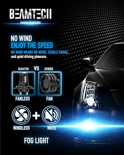 Beamtech V008 H7 Fog Light Bulb Fog Light 6500K Xenon White Fanless In Line Pack Of 2 thumb #4