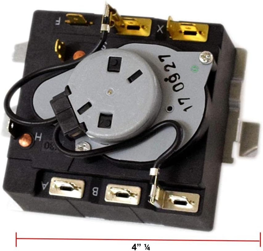 GLOB PRO SOLUTIONS TMD14M30 234D2377P004 TMD16M12 234D2377P003 CKD1400 Dryer Timer 4” ¼ Length Approx. Replacement for and compatible with General Electric Heavy DUTY