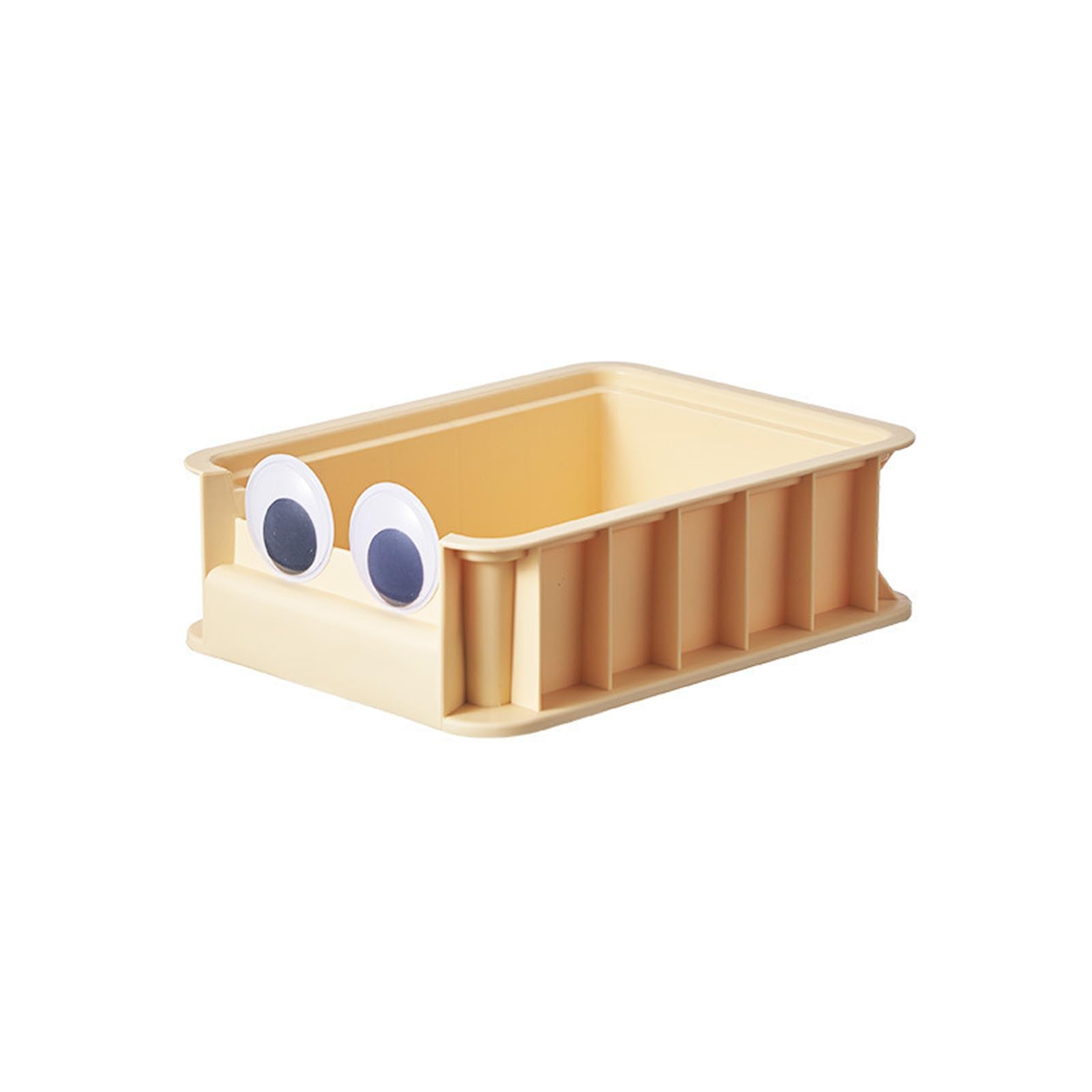 Woedpez Eye Shape Desktop Tray Creative Stackable Trays Space Efficient Organizers Accessory for Stationery Cosmetics Supplies Multifunctional PP Storage Box