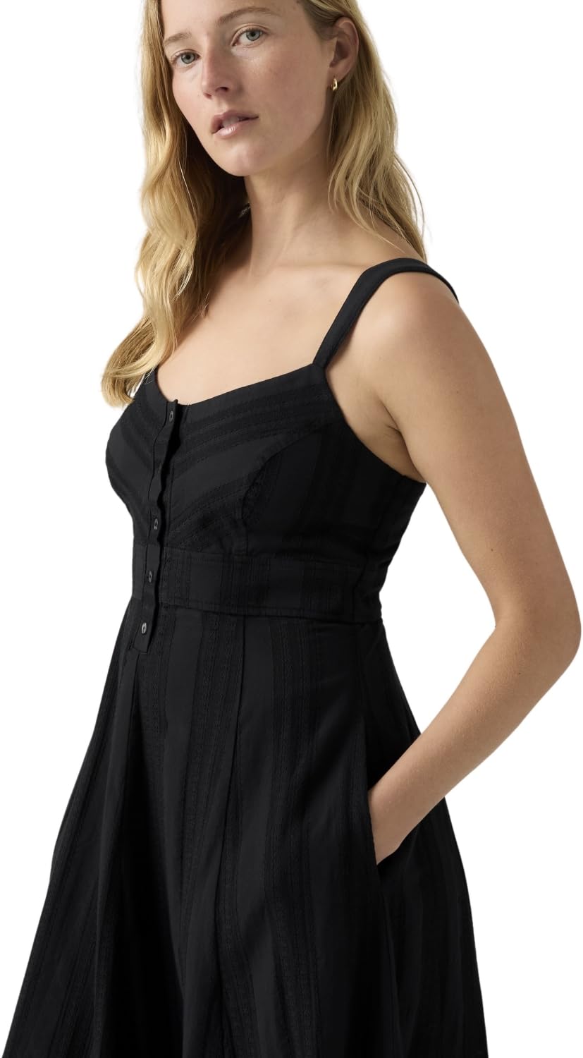 Levi's Mujer Vestido Mini Ravina con Tapeta de Botones, Corte en A