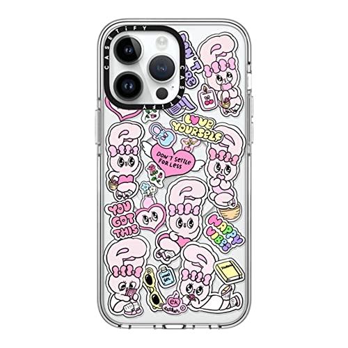 CASETiFY �N���A iPhone 14 Pro Max �P�[�X [���΂݂ɂ����f��/2m����̗����������N���A/MagSafe �ɑΉ�] - You Got This by Esther Kim