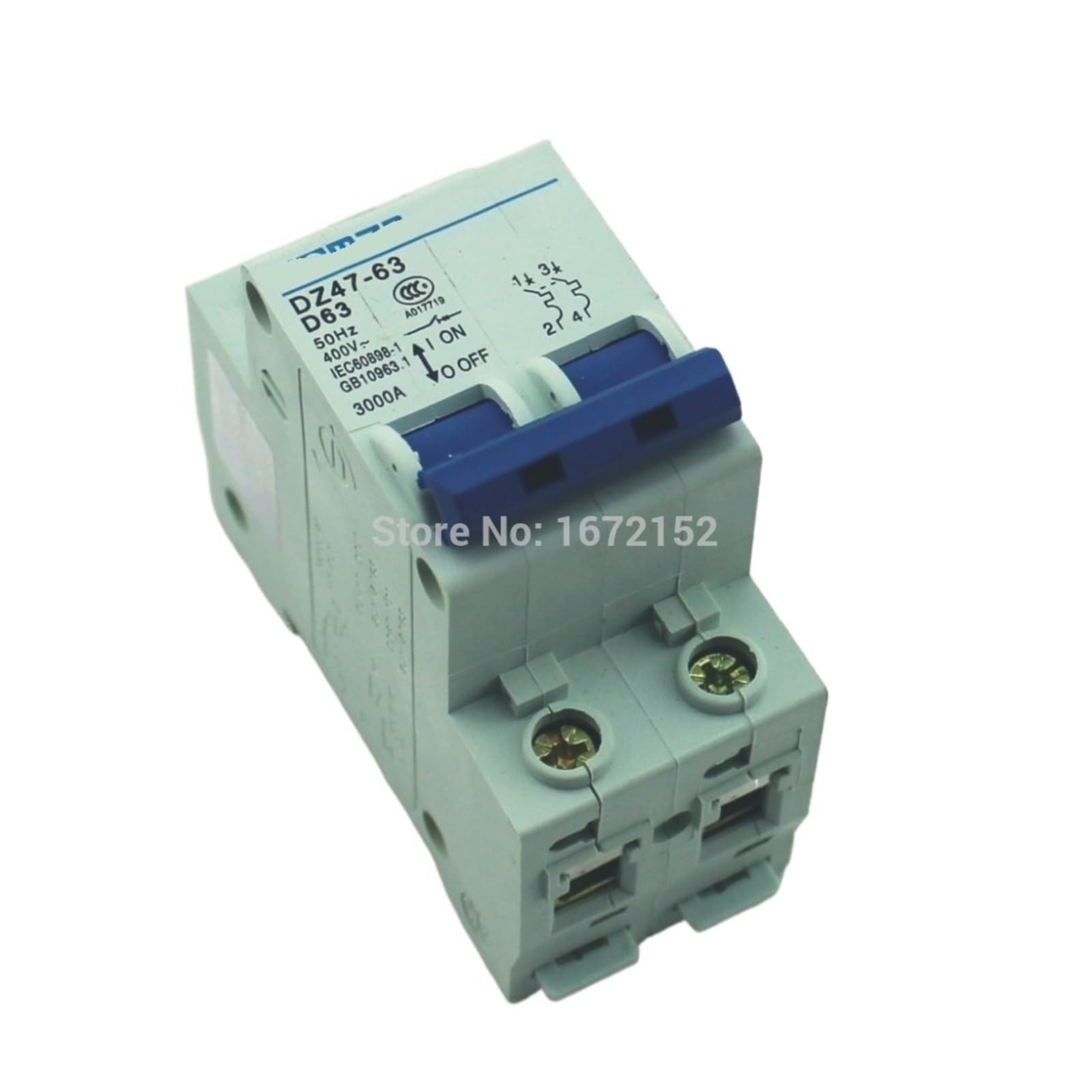 JNVFTCUX 2P 63A D Type 240V/415V 50HZ/60HZ Circuit Breaker Safety