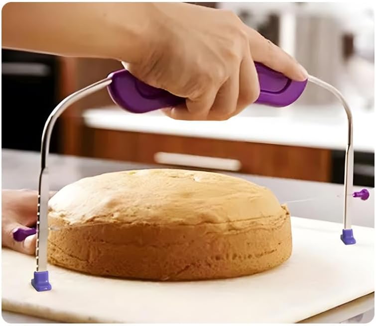 Adjustable Cake Leveler Cutter for Leveling Tops, Suitable for 10 Inch Cake, (purple Cake Leveler) image 5