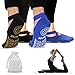 ISUDA Calcetines de Yoga Calcetines Antideslizantes Mujeres (2 Pares) - Calcetines de Yoga Rranspirables Calcetines - para Pilates, Yoga, Barre, Ballet, Danza, Fitness, Barefoot Dance - EU 36-42