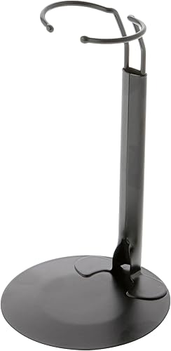 Miniatura 1 de Plymor DSP-60B - Soporte ajustable negro para muñecas, se adapta a muñecas o figuras de acción de 10, 11, 12, 13 y 14 pulgadas, la cintura es de 2 a
