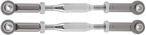 Miniatura 9 de Varillas de dirección de camión RC, 2 piezas de aleación de aluminio para traxxas Slash escala 110 RC camión control remoto accesorio de pieza de
