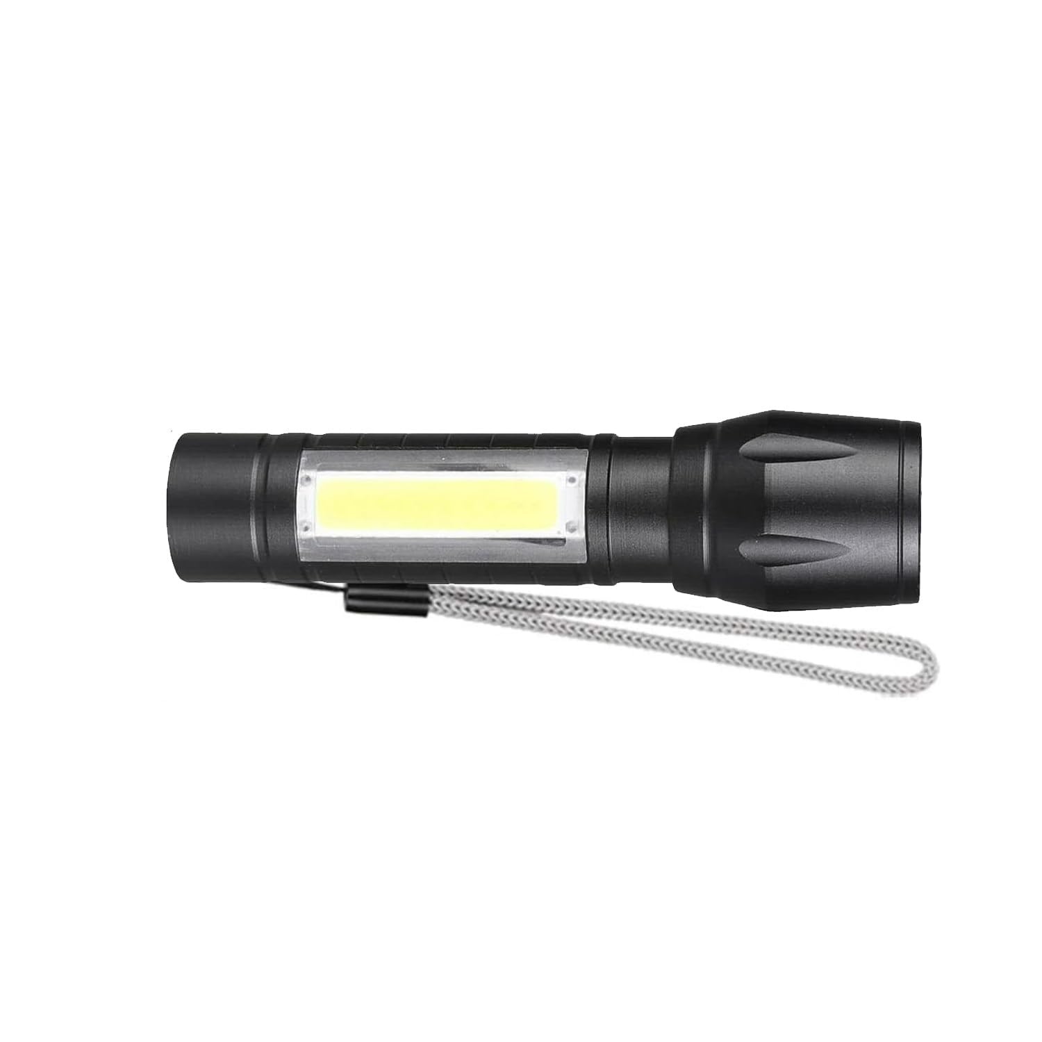 HACER USB Rechargeable Mini LED Camping Torch Light Zoomable COB LED Flashlight for Hiking Camping - Black Color (B0CMTYZ8N5) Amazon Price History, Amazon Price Tracker