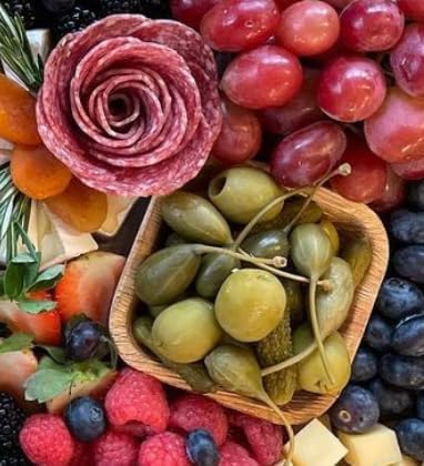 Miniatura 5 de Charity Leaf Mini tazón cuadrado de hoja de palma desechable de 2.5 pulgadas (25 piezas)  Como bambú  Todo natural y biodegradable  Tablas de