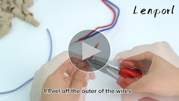 Lenporl 750PCS Tan Wire Nuts Connectors P11 Twist Wire Caps