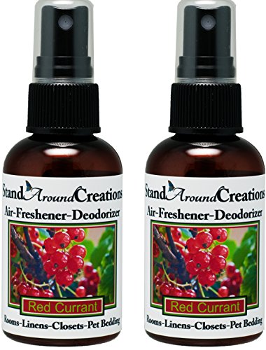 Stand Around Creations Set Of 2 - Concentrated Spray For Room/Linen/Room Deodorizer/Air Freshener - 2 Fl Oz - Scent - Red Currant #TOP14
