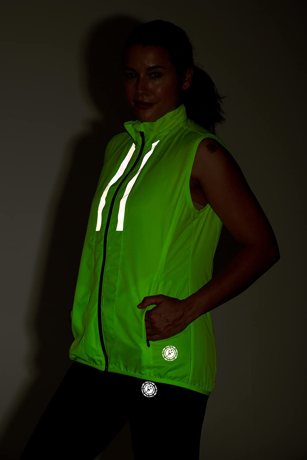 Time To Run Correr Chaleco para Mujer Sin Mangas Ligera Respirable y Resistente al Viento - Ideal Para Jogging Hacer Ejercicio y Ciclismo