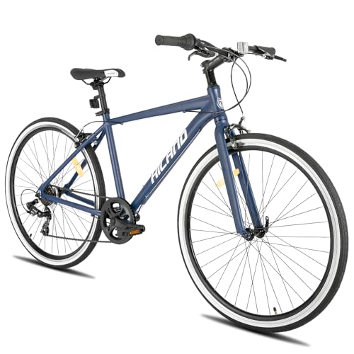 Hiland 28 Zoll Rennrad Citybike für Herren und Damen, 7-Gang City...