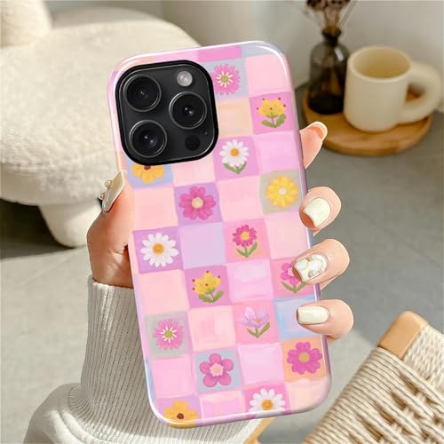 Coque iPhone 14 Pro antichoc jolie coque hybride protection militaire patchwork - 2