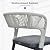 PURPLE LEAF 7 Pieces Outdoor Dining Set Patio Table and Chairs Set Aluminum Wicker Rattan Patio Furniture Set for Lawn Garden Porch Dark Grey