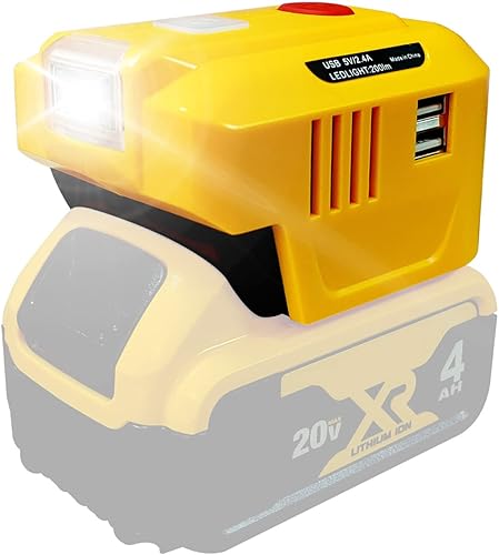 Generador inversor de corriente de 150 W apto para batería de iones de litio Dewalt de 18 V 20 V MAX XR, CC 20 V a CA 110 V-120 V estación de