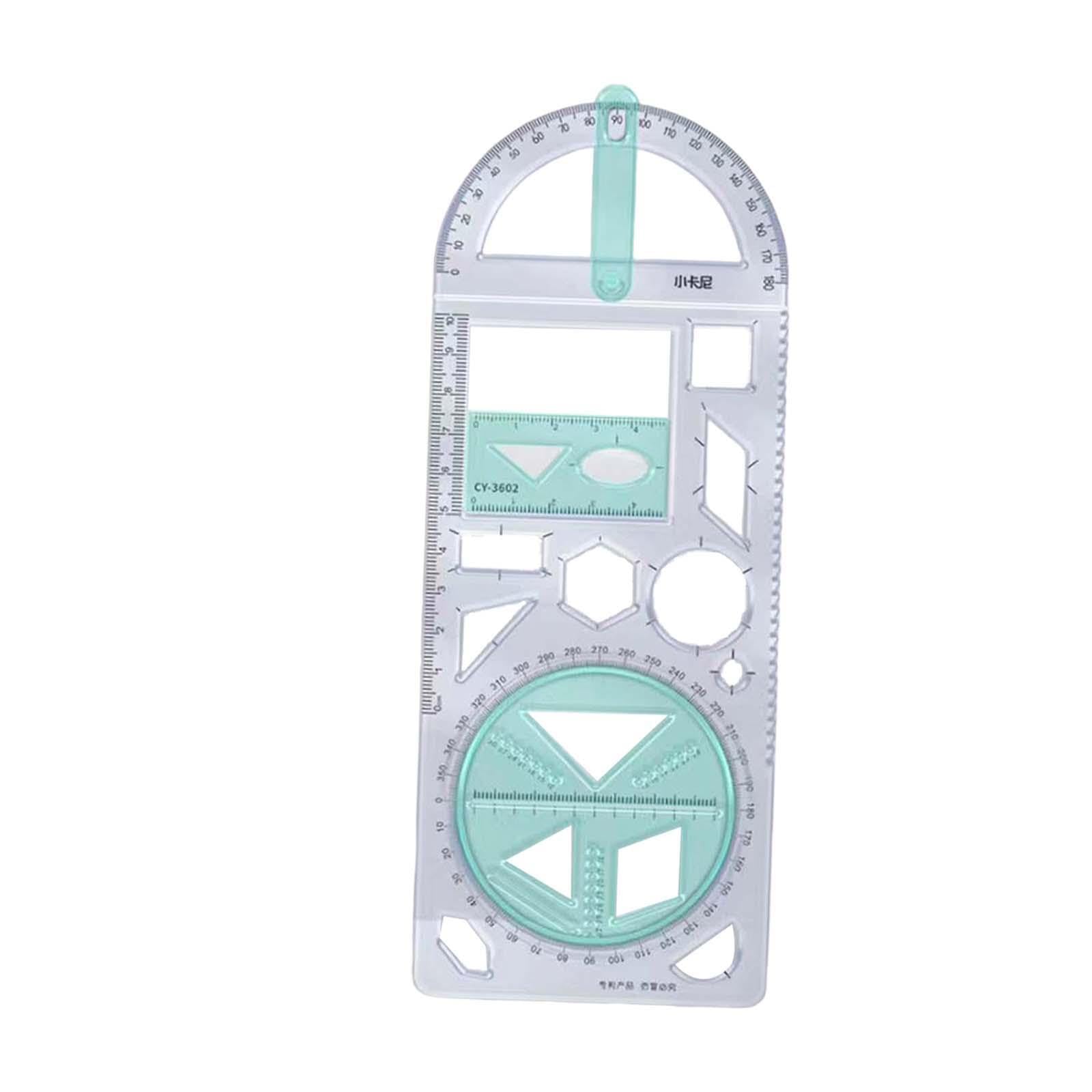 Zambuph White Multifunctional Ruler Versatile Tool Designed For Precision Suited For Math Teaching And Drafting Work Math Teaching Building Form Work Stencils, Style B